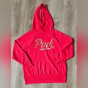 Victoria’s Secret PINK Sequin Logo Hoodie – Size Small